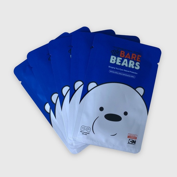 We Bare Bears Deep Hydrating Eye Masks Ice Bear Skincare Health Clean Beauty - Picture 3 of 3
